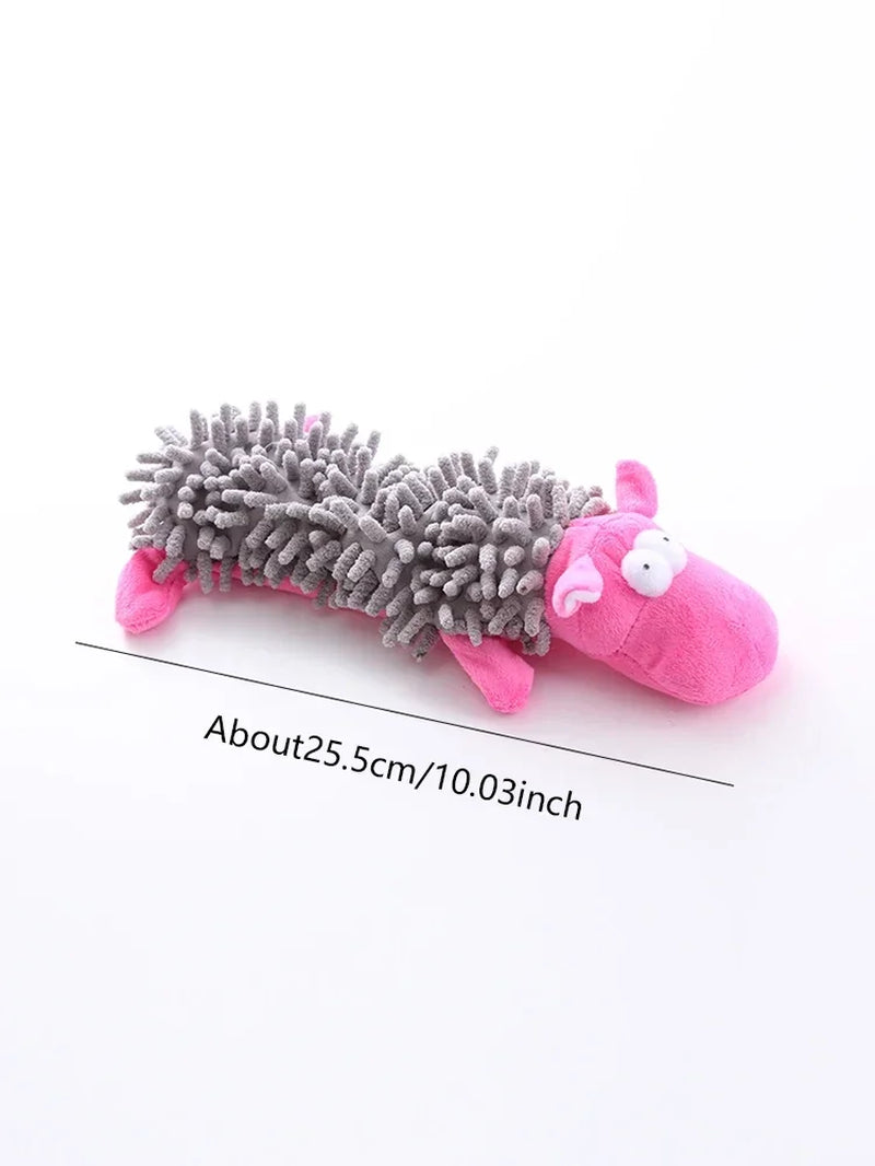 Pet Dog Toy Sound Plush Toy Squeak Toys Mop Fur Shell Frog Hippo Teeth Grinding Supplies Игрушки Для Собак