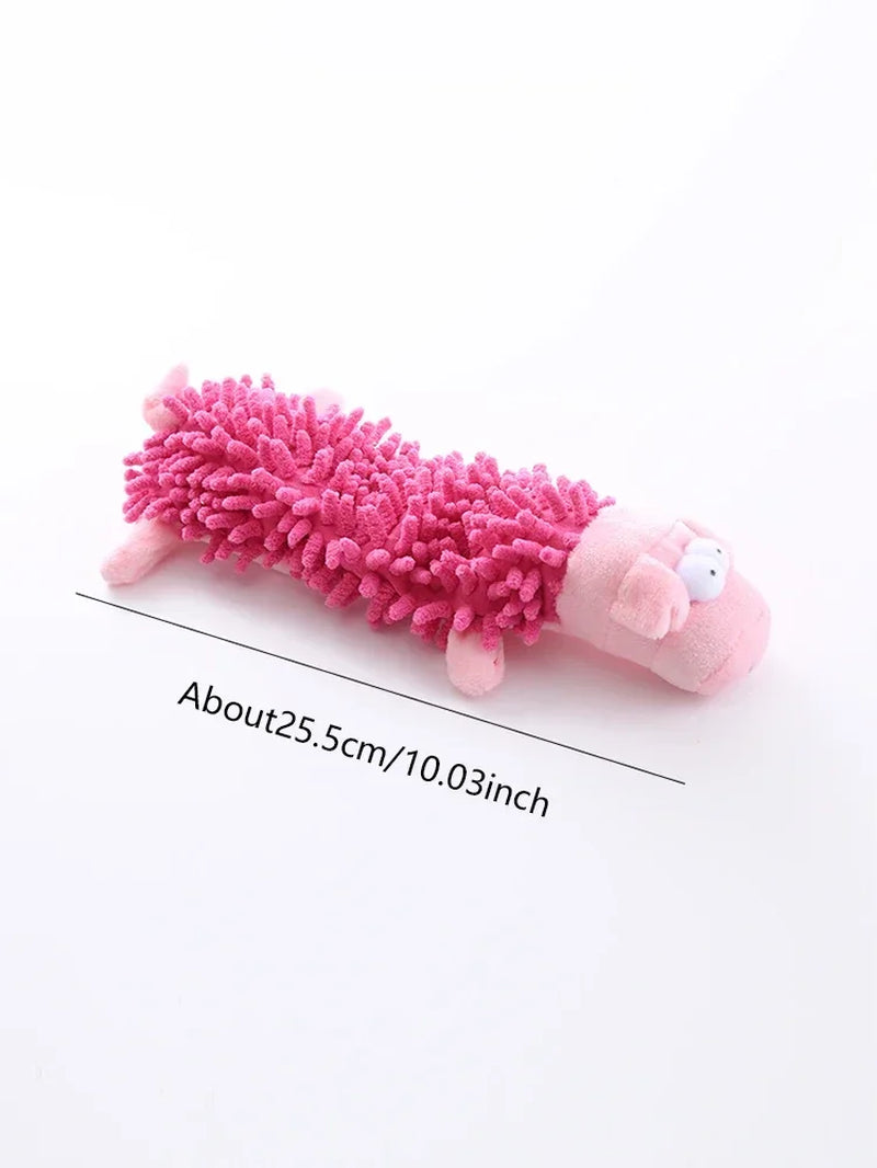 Pet Dog Toy Sound Plush Toy Squeak Toys Mop Fur Shell Frog Hippo Teeth Grinding Supplies Игрушки Для Собак