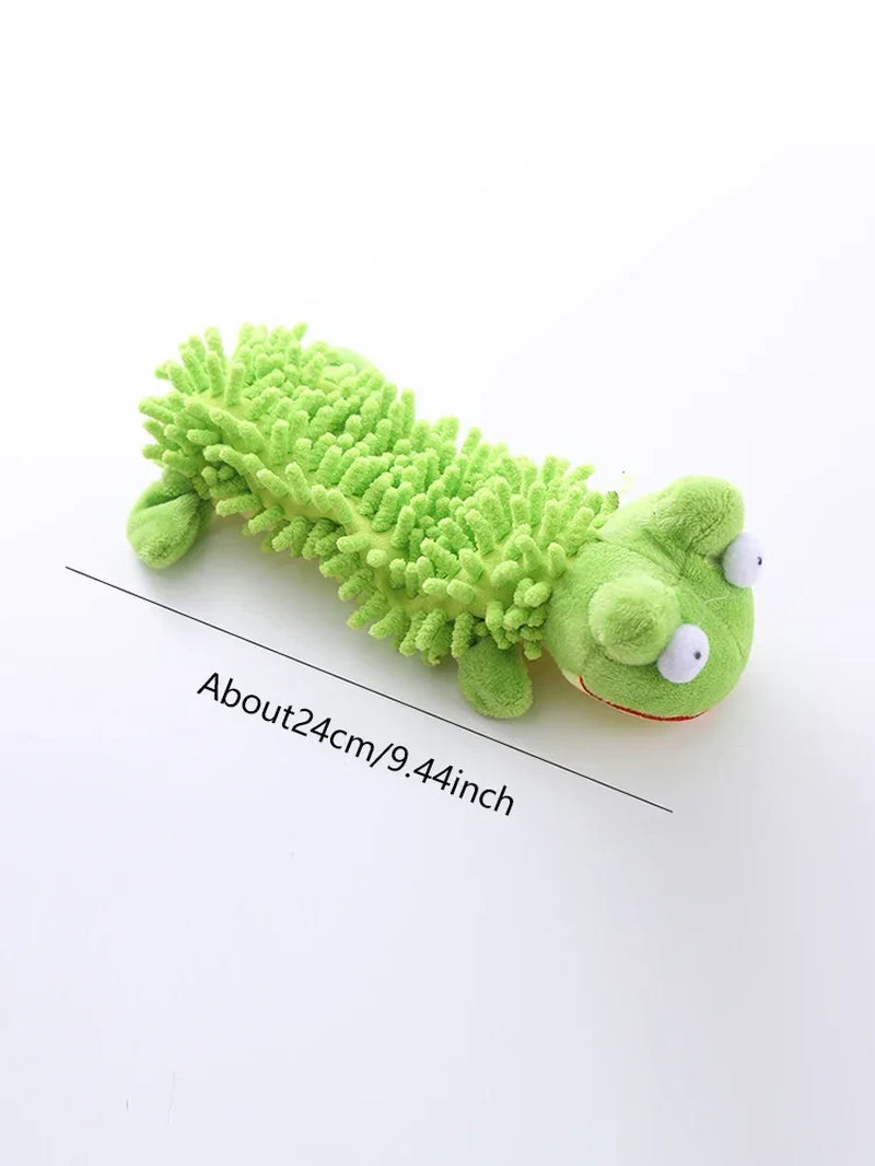 Pet Dog Toy Sound Plush Toy Squeak Toys Mop Fur Shell Frog Hippo Teeth Grinding Supplies Игрушки Для Собак
